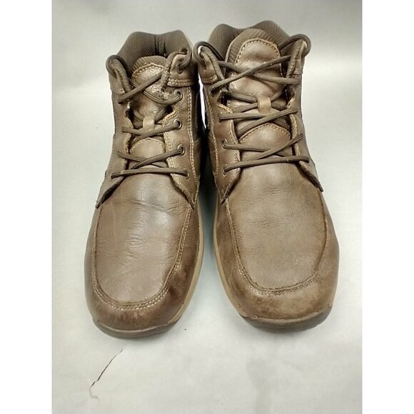 Orthofeet Highline 487 Mens 10 2E Wide Brown Boot Lace-Up Leather Comfort - Picture 2 of 16